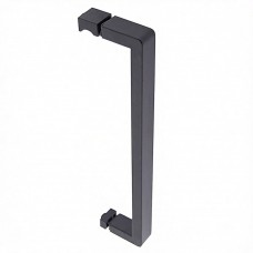 Ручка для скляних дверей Н017БЛ чорна 300 мм