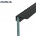 Уплотнитель для душевой кабины черный F-образный WF08A22BL